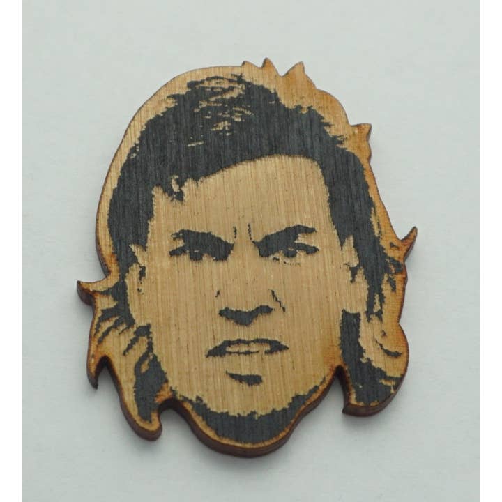 LetterCraft - Wholesale Magnet - Theo Von - Wood Ornament, Magnet, Keychain, Pin