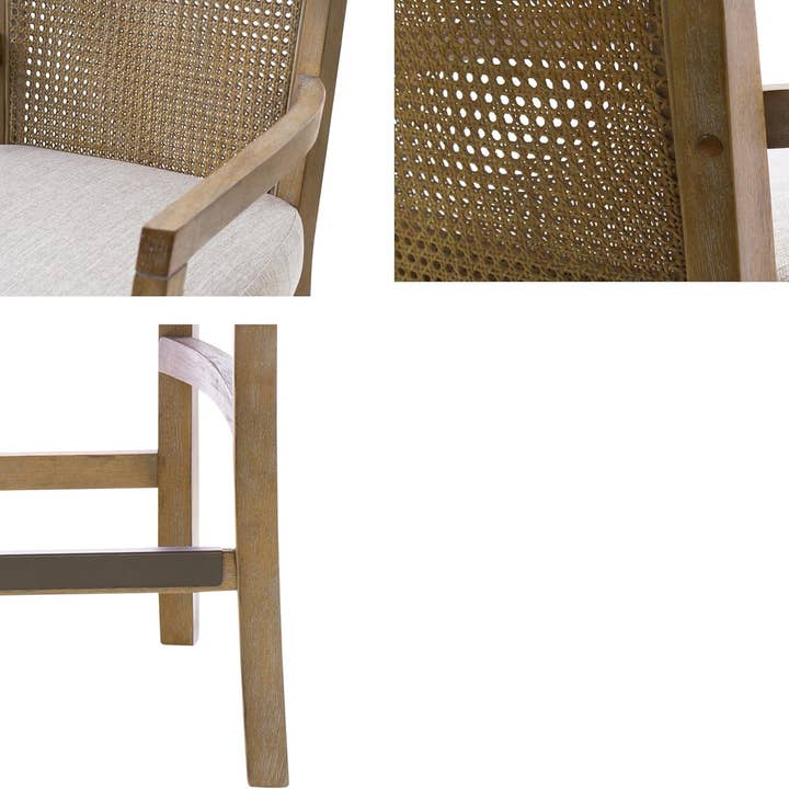 ShipItFurniture - Wholesale Stool - Counter Stool With Cane Back And Upholstered Seat Kitchen5