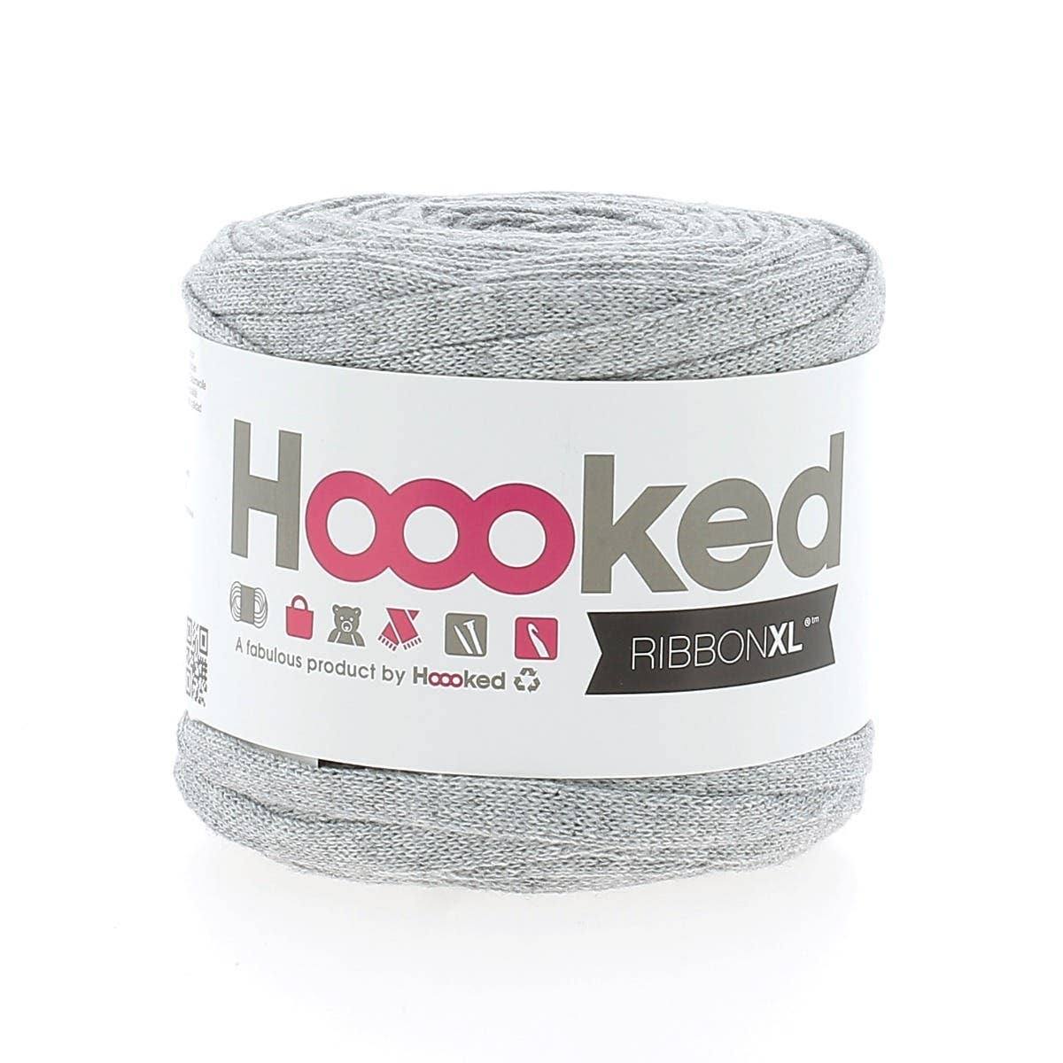 Hoooked Yarns - Vendita all'ingrosso Lana - Filo di tessuto riciclato Ribbon XL 125 g43