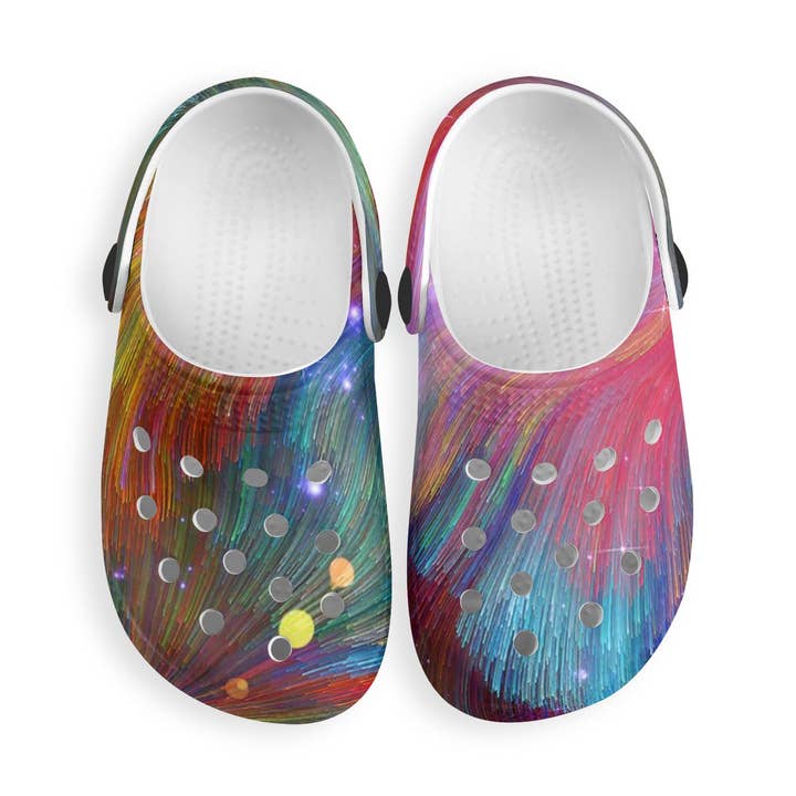 Zuecos clásicos de Groovy Colors para niños para venta al por mayor de Pioneer Kitty Market