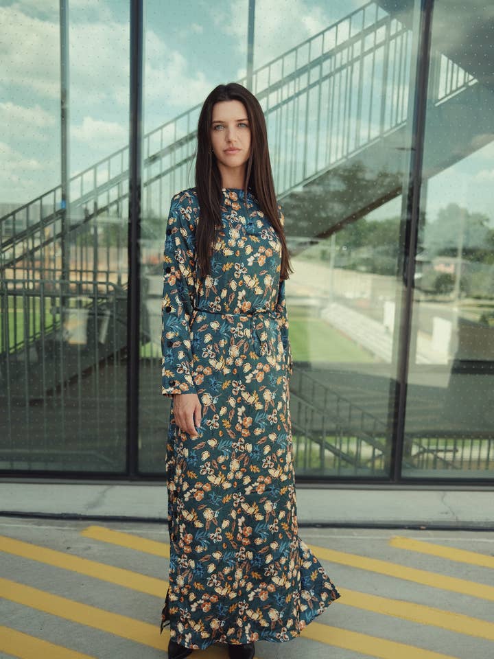 Printed Button  Shirt Dress for wholesale by Profile NYC
