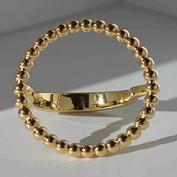 Anello cocktail Irena per la vendita all'ingrosso da parte di coco + peach jewelry