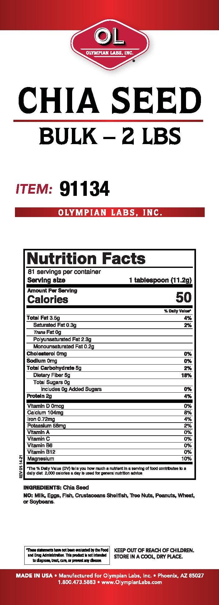 OLYMPIAN LABS, INC. - Wholesale Zaadjes voor platten - Chiazaden1