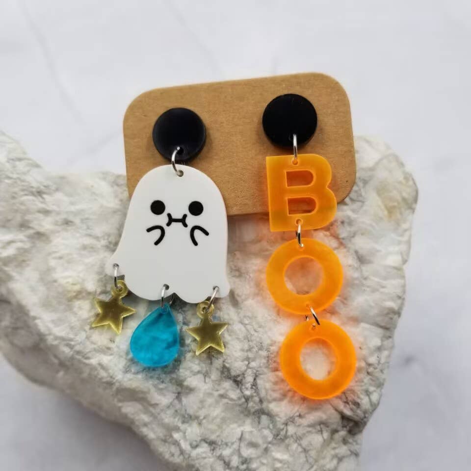 The Pretty Jewellery – Großhandel Ohrhänger – Halloween-Ohrring „Boo Ghost“2