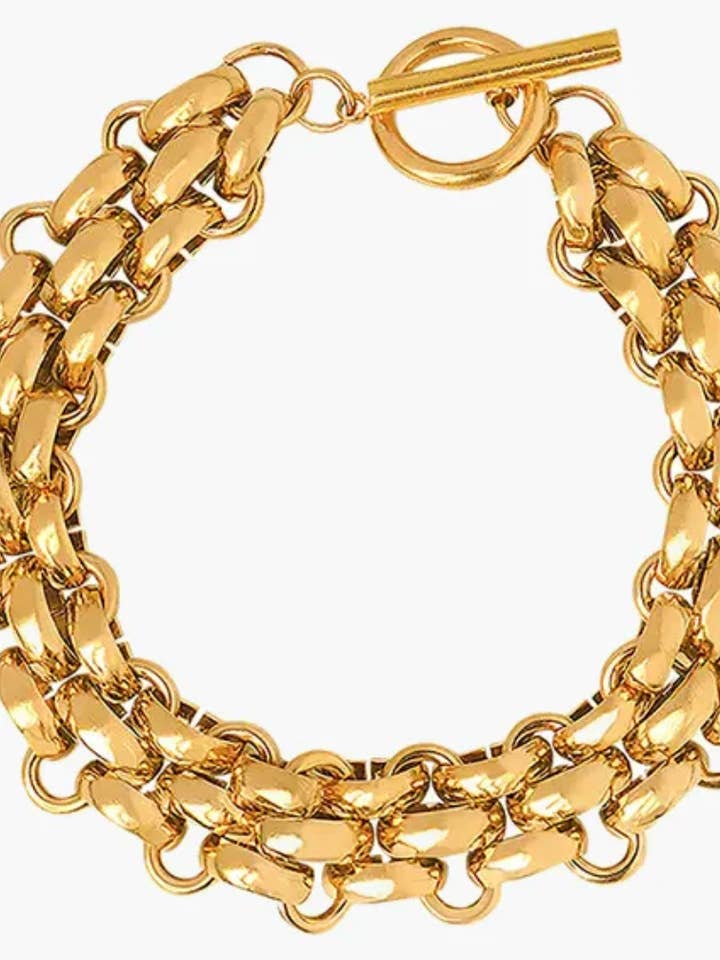 Estate Panther Kedjelänk Armband 14K Guld för wholesale av HoopLa