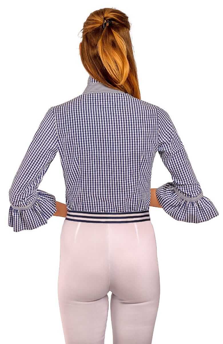 Gretchen Scott LLC – Engroshandel Skjorte med buttondown – til kvinder – Priss Bluse - Gingham8