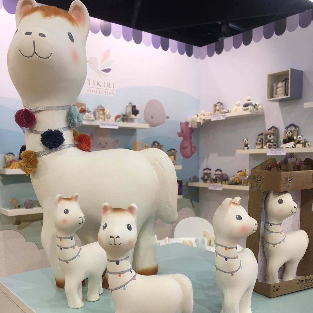 Tikiri Toys LLC - Wholesale Teether (Not Clip-On) - Baby - Lilith the Llama Organic Natural Rubber Teether Toy8