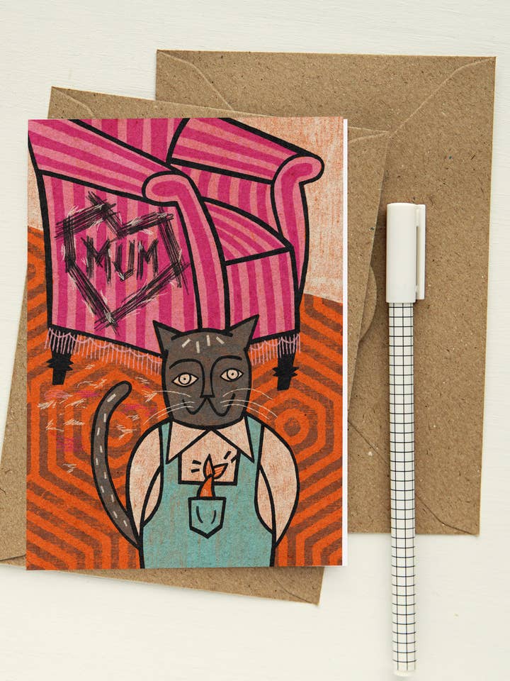 Look Mum, I Made This For You! - greeting card for wholesale by Niki Usagi