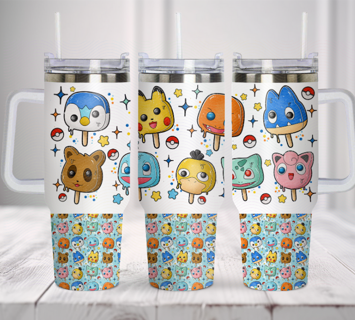 Beautiful Creations by Laney - Wholesale Insulated Mug/Tumbler - Pokémon Popsicle Tumblers3