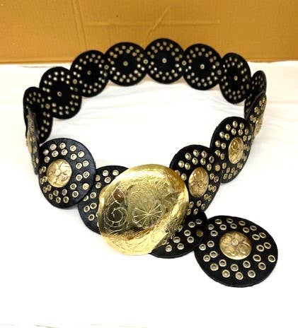 DAIRI - Wholesale Belt - Women's - leather belt black Gold