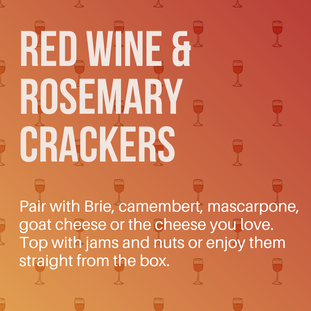 Crackerology - Wholesale Crackers - Red Wine & Rosemary Crackers1