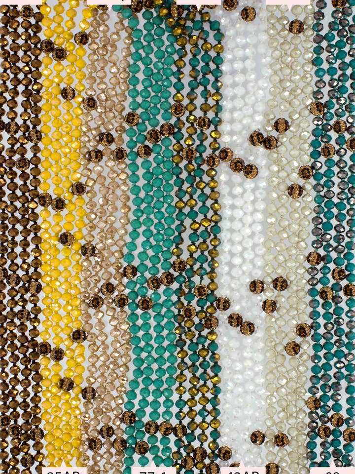 Bead and Leo Stone Ball Necklace for wholesale by Suzie Q USA