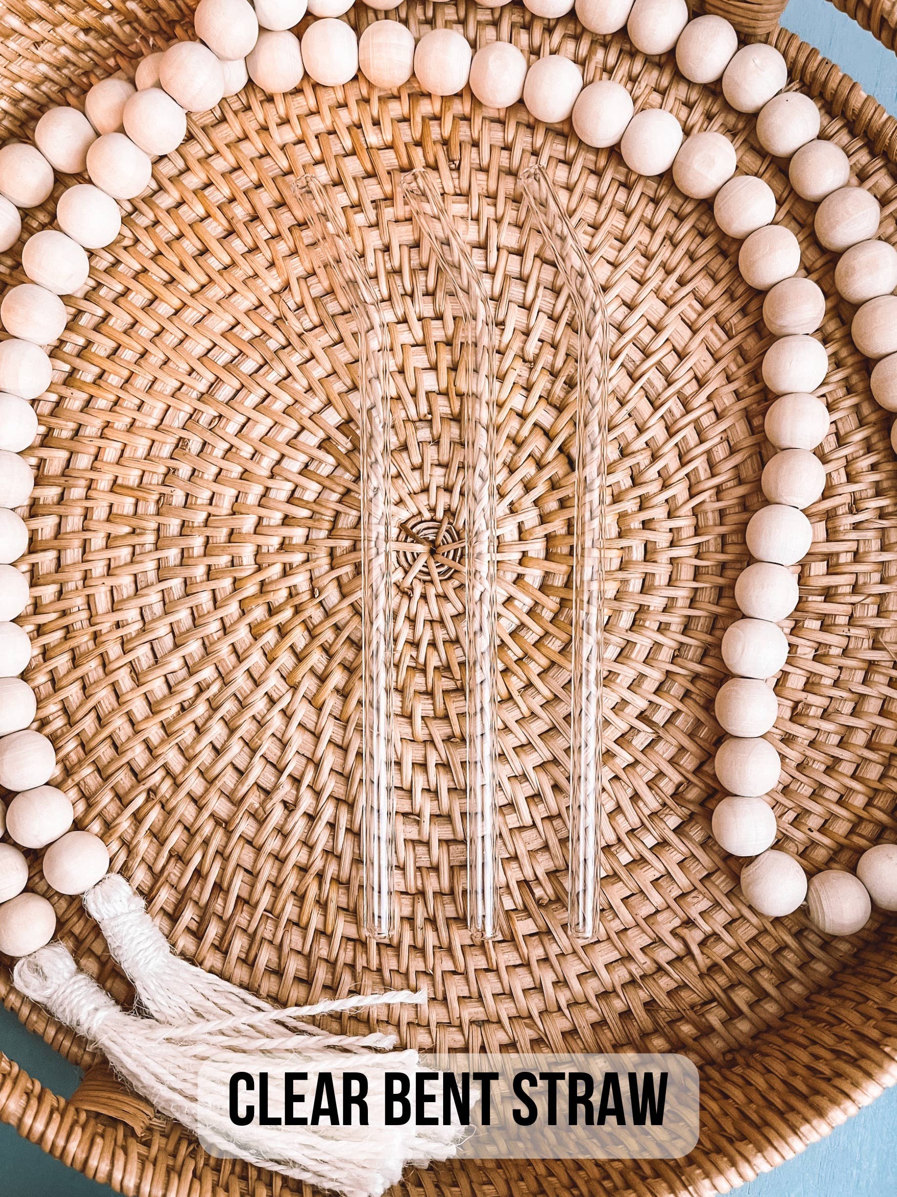 Curly Tailed Designs - Wholesale Drinking Straw - Colored Reusable Bent Glass Straws for 16oz Beer Can Glass0