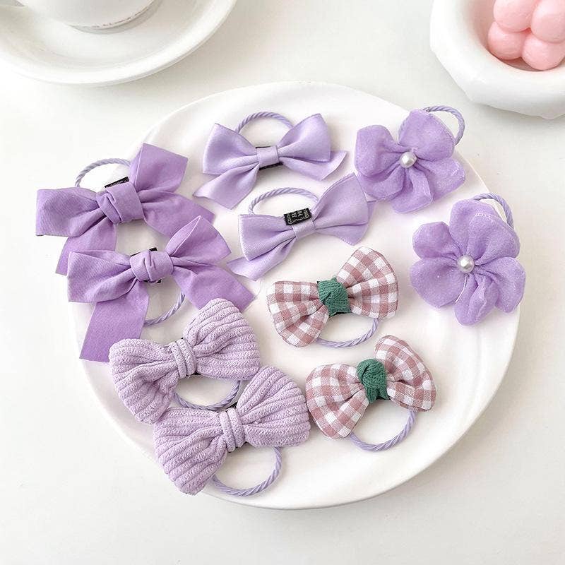 KiddieKickz - Wholesale Hair Bow - Kids - Children's Color Bow Hair Rope High Elasticity1