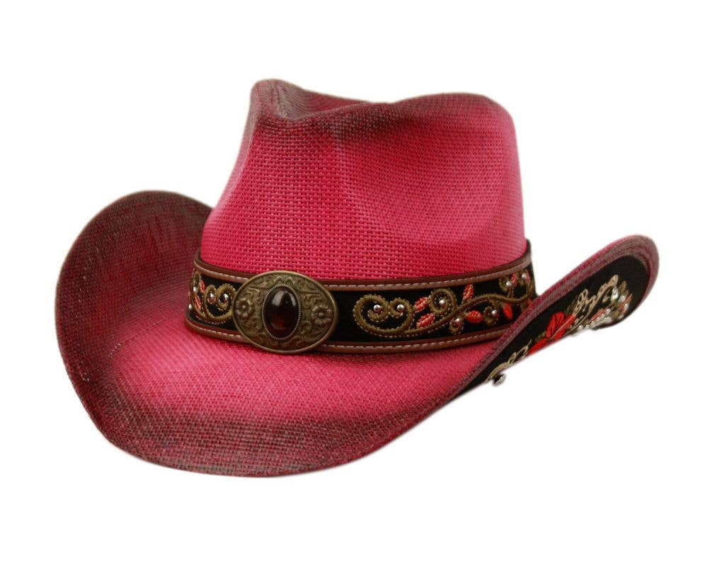 Epoch hats – wholesale Cowboy hat – Unisex – Western Cowboy Hat With Stone Badge1