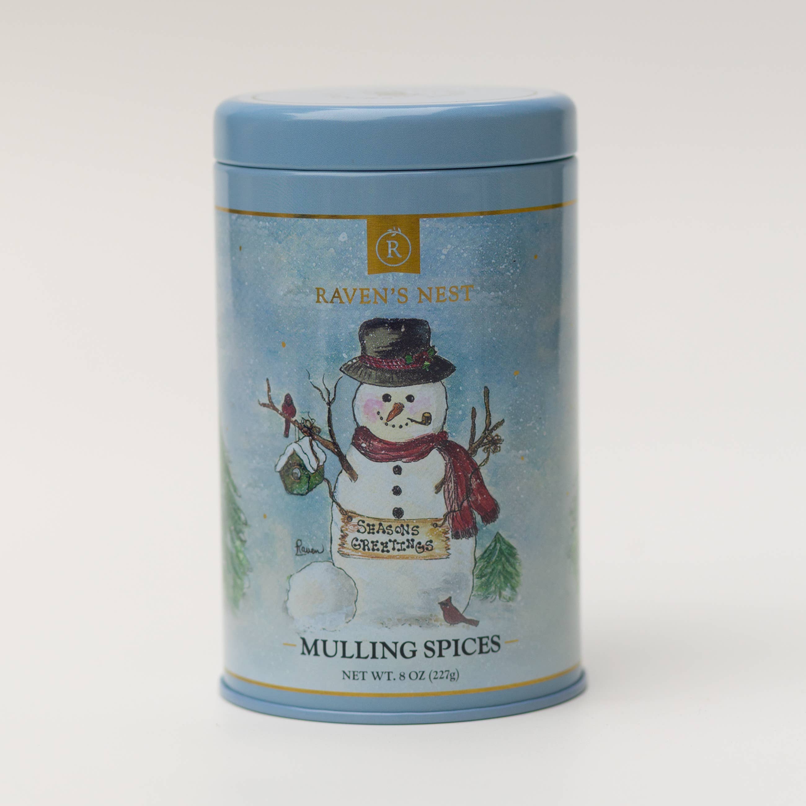 Raven's Nest Gourmet - Wholesale Mulling Spice - NEW! Snowman -  Holiday Keepsake Tin2