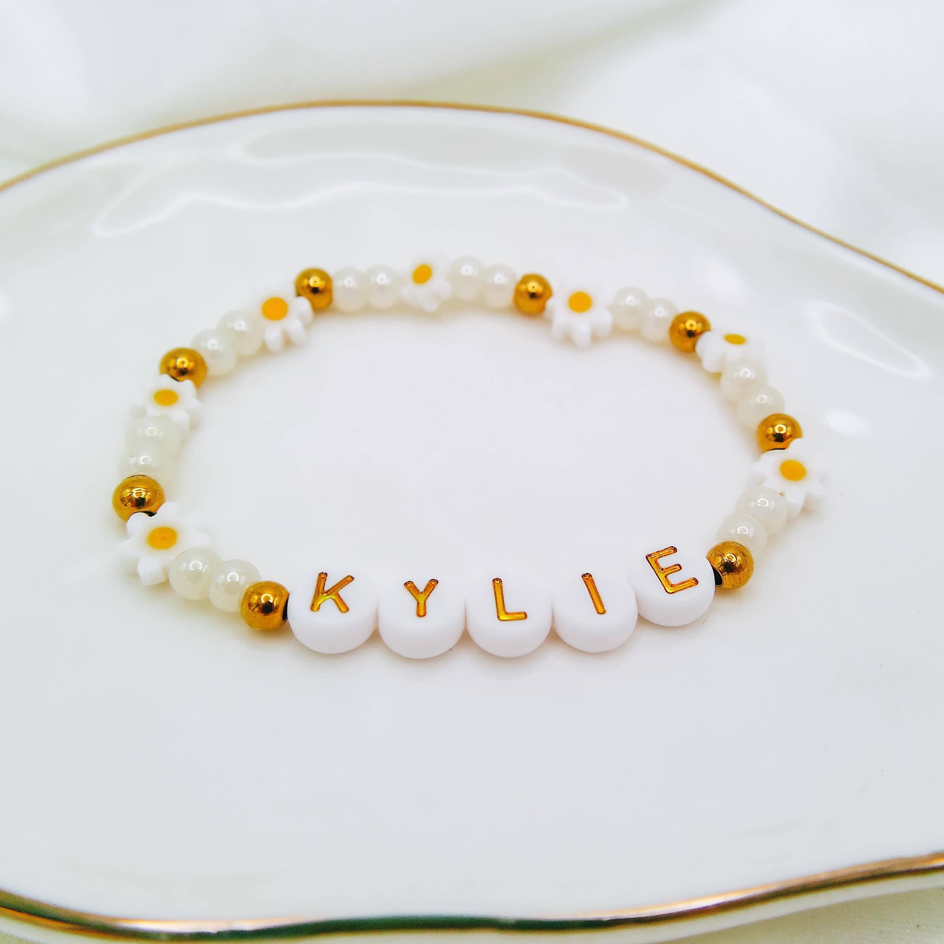 Avy + Tay - Wholesale Beaded Bracelet - BEADED DAISY WORD BRACELET6