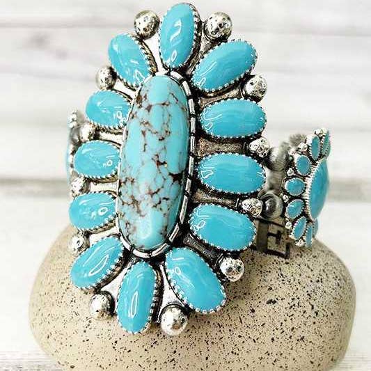 Artini Accessories – Pulseira com pendente por atacado – Pulseira elástica em esmalte Western Stone4