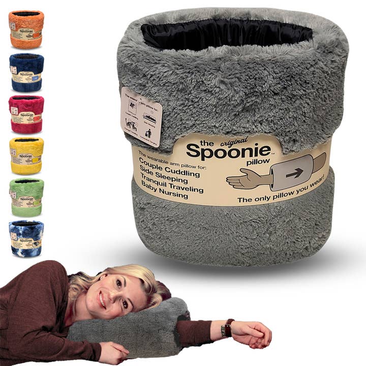 Coussin Spoonie® gris pour la vente par The Spoonie Pillow ®