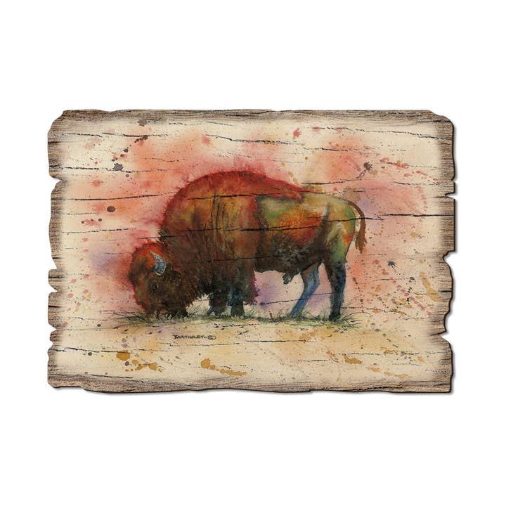 The Buffalo - Bison Wood Rustic Edge Postcards & Magnets for wholesale by DaydreamHQ