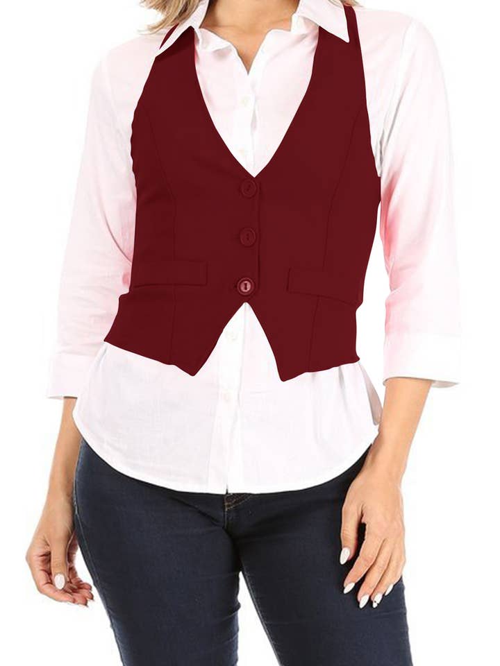 Women's Casual Button Down Tuxedo Suit Vest Top and other Purchase Wholesale tuxedo. Free Returns & Net 60 Terms on Faire trending on Faire.