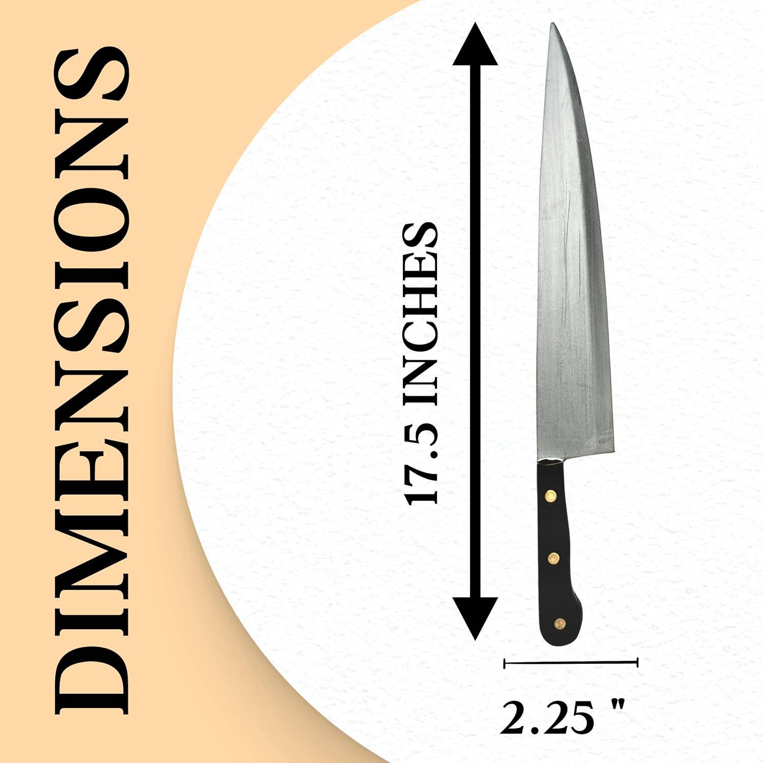 4E's Novelty - Vente Sets de couteaux - 4E's Novelty Faux Couteau de 17,5" pour Film - Couteau Factice Réaliste, Couteau de Farce, Couteau en Mousse pour Enfants, Couteaux d'Halloween pour Costume de Michael Myers5