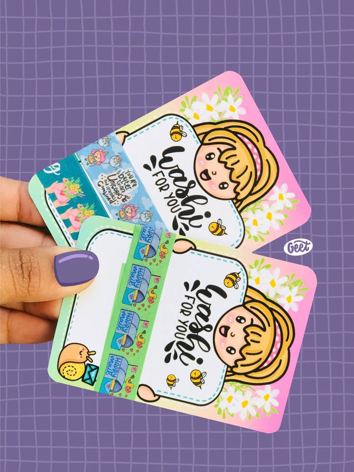 Mini schede campione Washi per la vendita all'ingrosso da parte di Artful Geet Creations