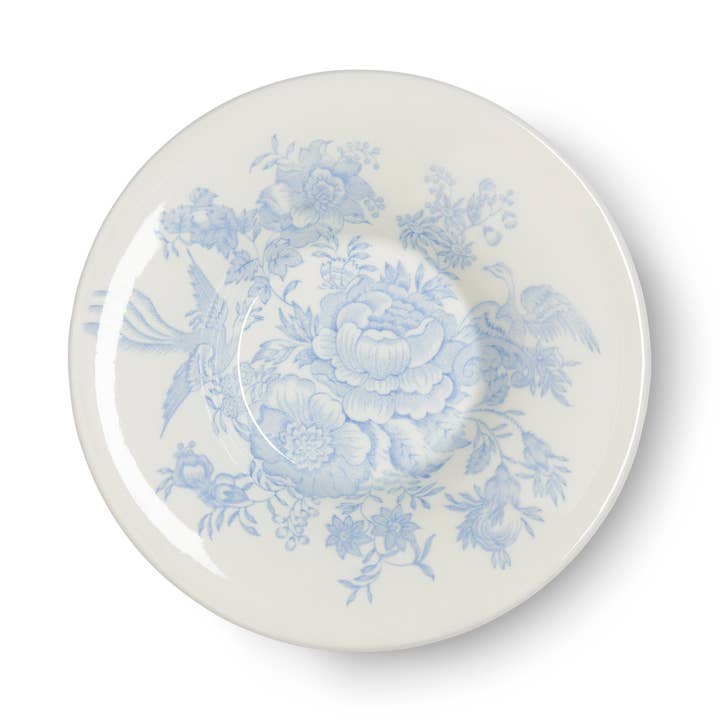 Blue Asiatic Pheasants Espresso Saucer for wholesale by Burleigh