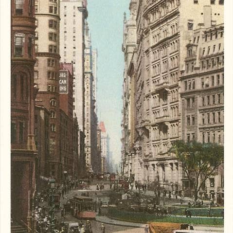 Kunstdruck NY-735 Schlucht des Lower Broadway, New York City für den Großhandel von Found Image Press