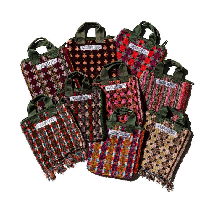 TRUCK SEAT FABRIC SMALL TOTE for wholesale by Puebco