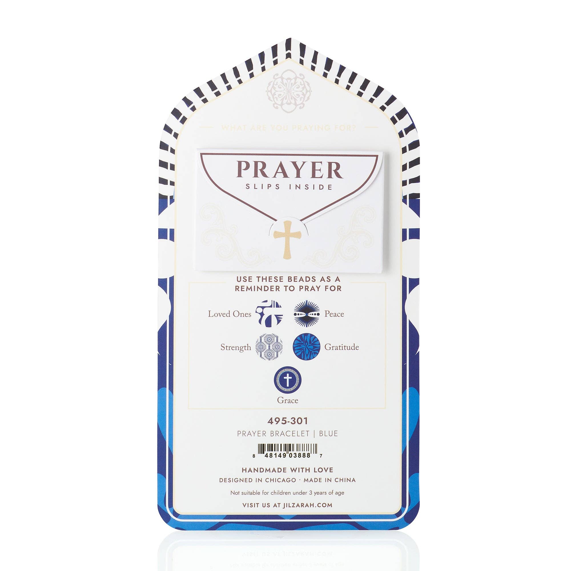 JILZARAH – Großhandel Perlenarmband – Blaues Gebetsarmband3