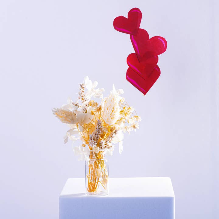 Kunstharz.Art - Wholesale Dried/Pressed Flowers - Valentine's Day flowers Small gift in gift box Bouquet15