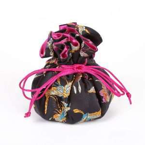 Cathayana - Wholesale Pouch - Women's - Butterfly & Dragonfly Brocade Jewelry Pouch2