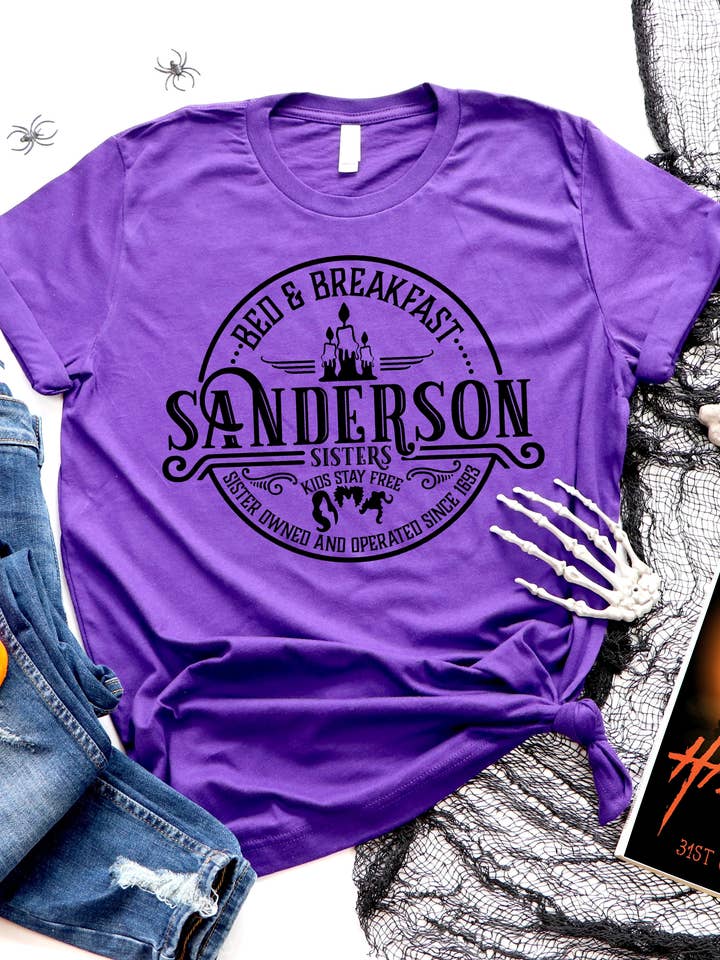 Sanderson Completed Tee for wholesale by Ohio Roots Print Co