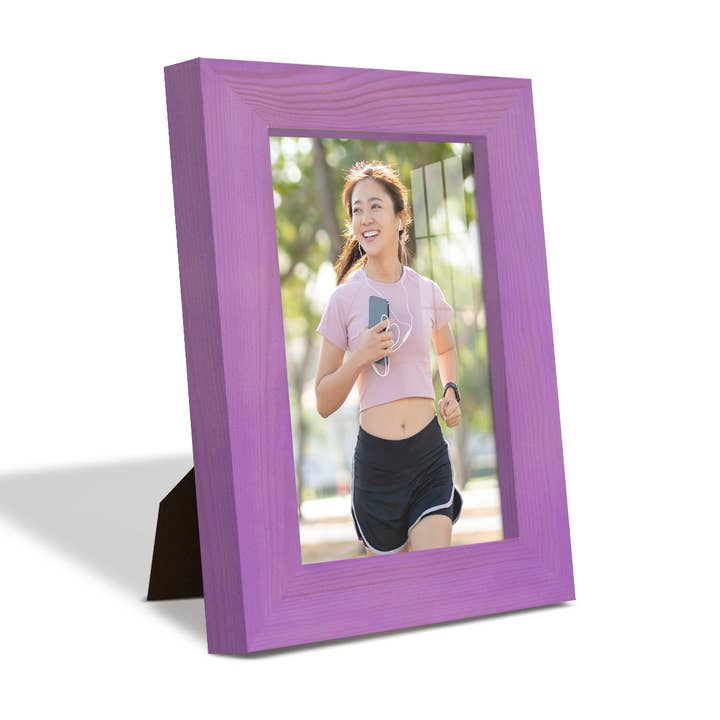 Photo Frame. Real Wood with Woodgrain, Violet for wholesale by Wexford Home