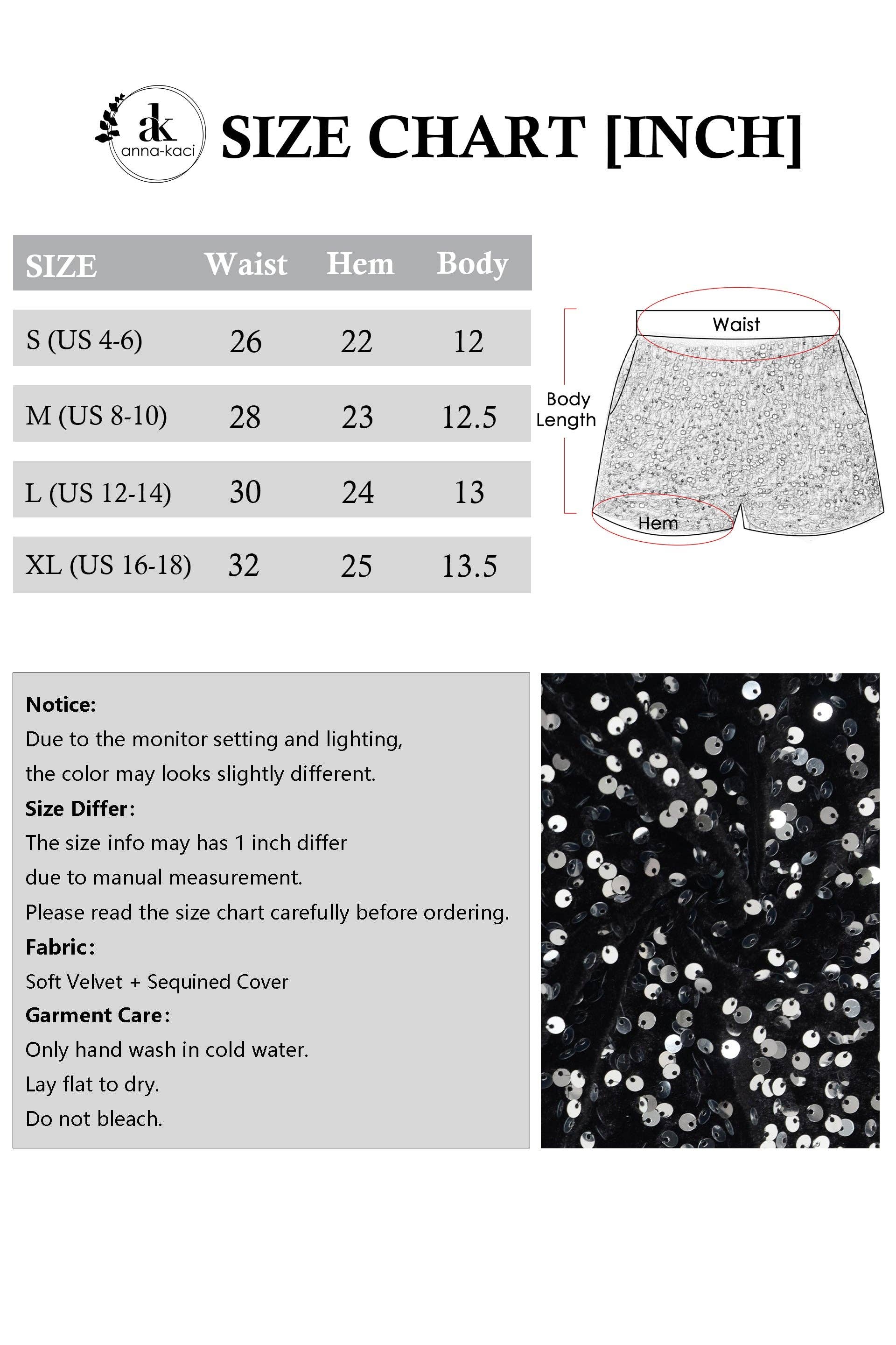 Anna Kaci Wholesale - Wholesale Shorts - Women's - Sparkly Sequin Shorts Elastic Waist with Pockets11