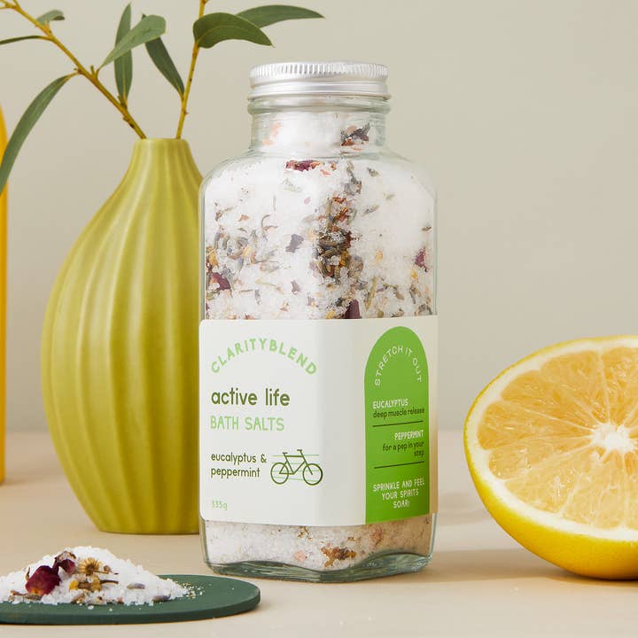 Active Life Aromaterapi Badesalt for engroshandel hos Clarity Blend Aromatherapy