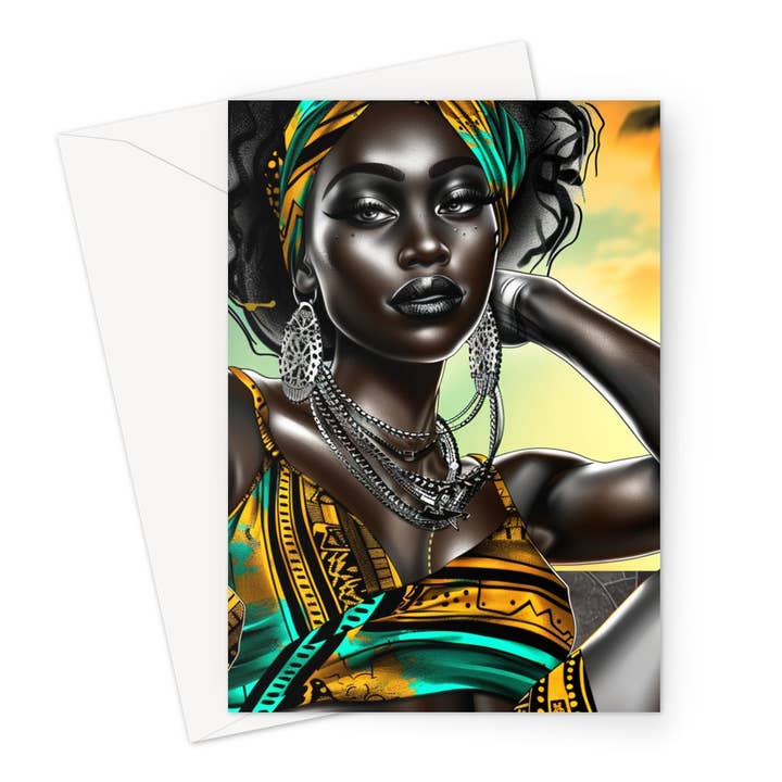 Reblack Chill Greeting Card for wholesale by D'Sare