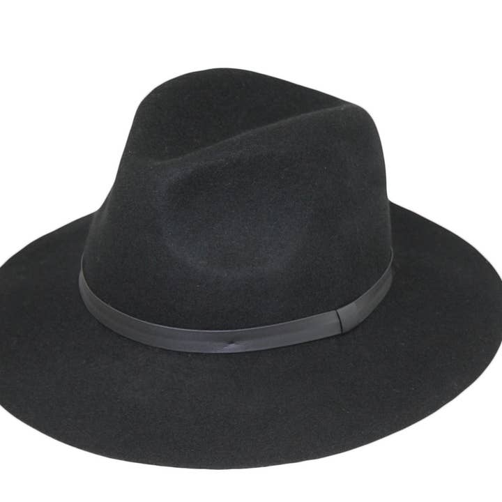 Chapeau Fedora Occidental Bord Vers le Bas 100% Laine Feutrée 7174 Hiver pour la vente par Jeanne Simmons Accessories