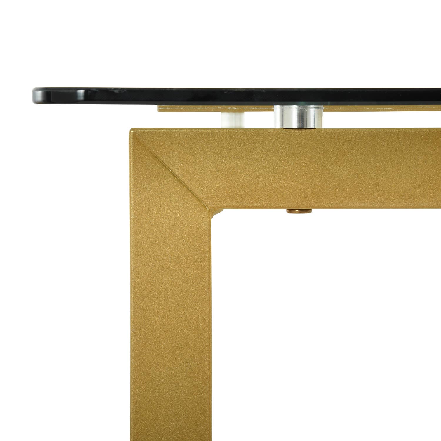 39F Inc. - Wholesale Side Table - SLIP Modern 55in Glass Dining Table With Metal Frame8