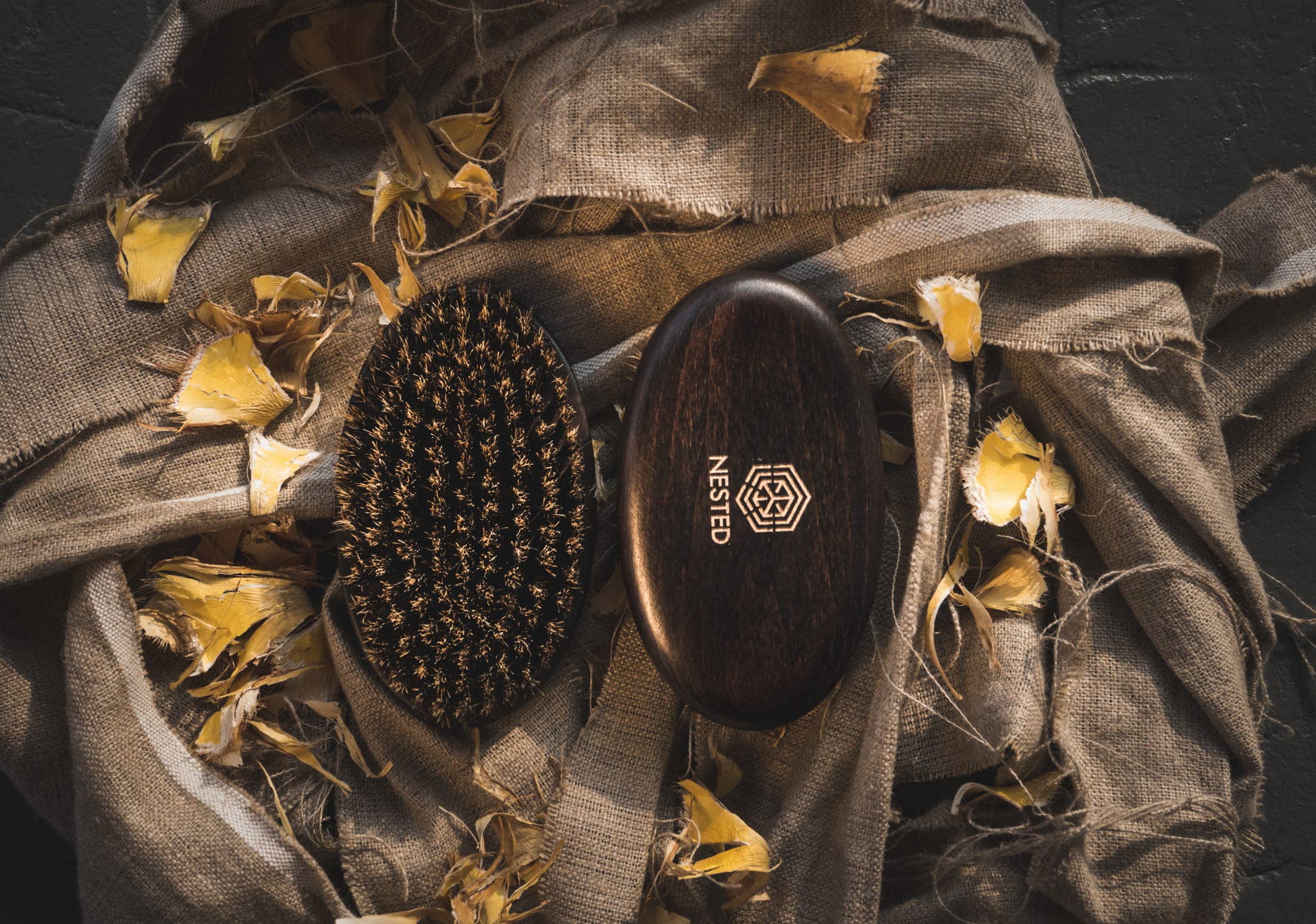 Nested - Wholesale Beard Brush/Comb - Brush to the beard with a wild boar2