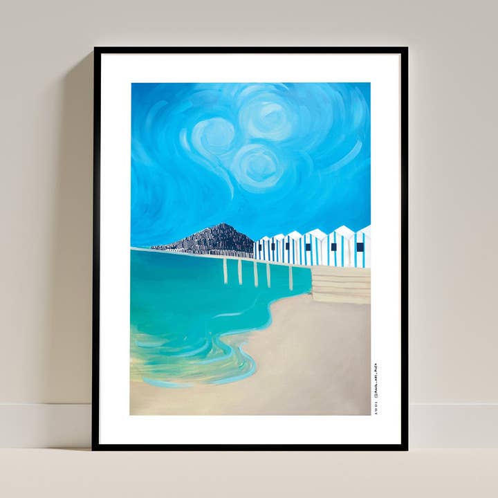 Amalfi Coast Framed Art Print – Colourful Italian Wall Decor, Modern Art Print of Capri & Naples Seaside for wholesale by Creations Awol