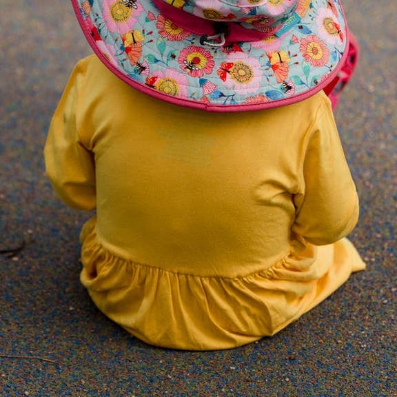 UPF 50+ Bamboo Baby Dress Sunflower for wholesale by Walababy
