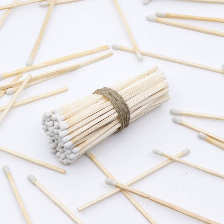 Chandler Studio - Wholesale Matches - 4" White Tip Matchsticks - Matches, Bulk, Loose 100 pcs1