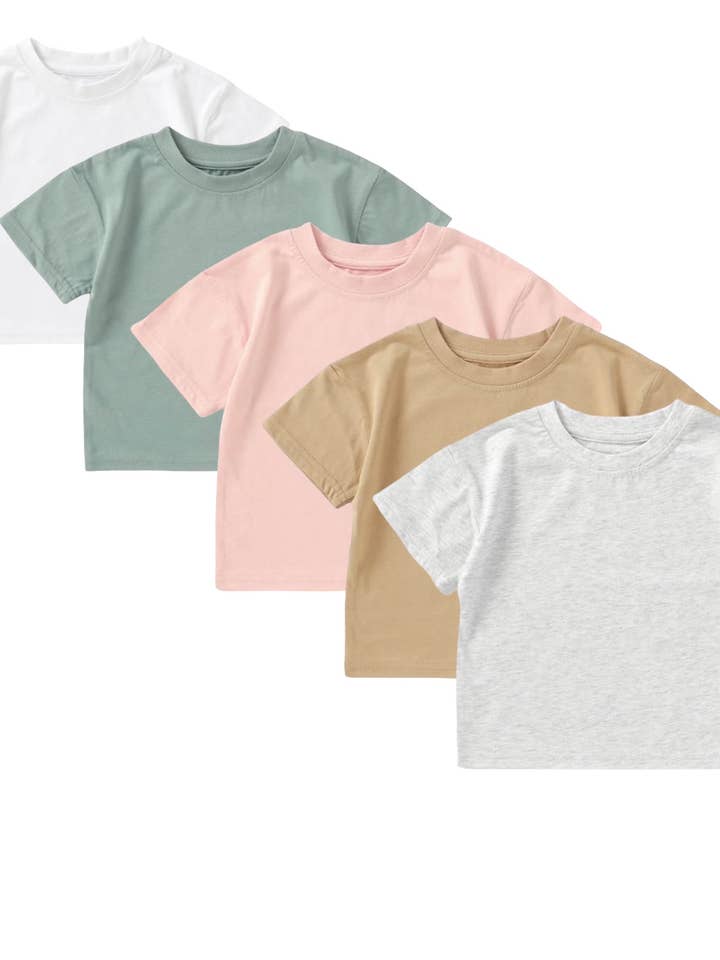 Crew neck Tee for wholesale by Little Organic Co