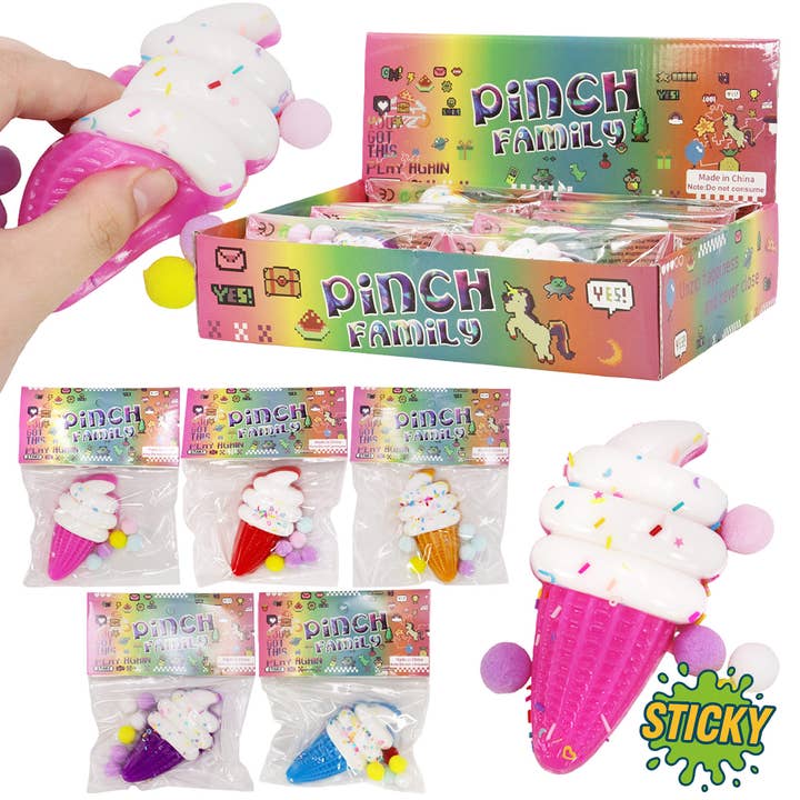 SORTIERT Eiscreme-Glitzer-Klebrige-Mochi-Quetsch-Tasche für den Großhandel auf Faire