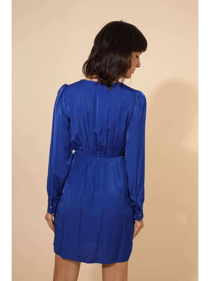 LOVIE & CO - Wholesale Dress - Women's - Short party dress with gold buckle - LANTANA7