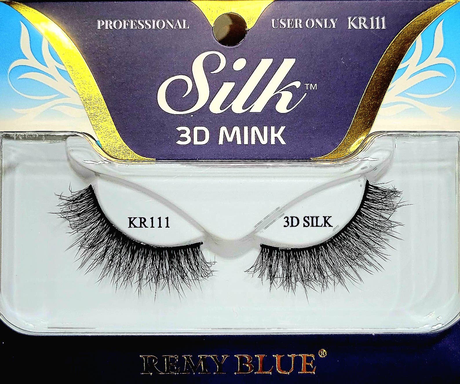 AEsthetic - Venta al por mayor Pestañas postizas - PESTAÑAS DE VISÓN DE SEDA 3D REMY BLUE10