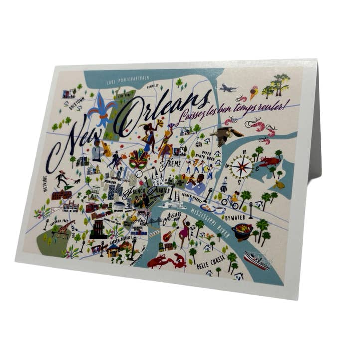 New Orleans Note Card w/Envelope for wholesale by Galleyware