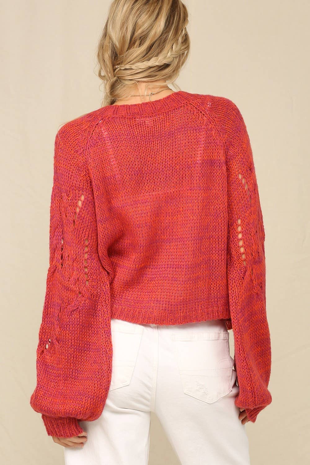 Fuchsia Le cardigan à boutons Staple A en vente sur Faire7